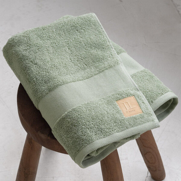 Dusch-Handtuch aus 100% Bio-Baumwolle, salbei, 70x140cm