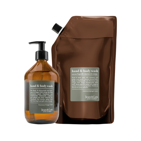 Hand & Body Wash Rosemary/Ginger + Nachfüllpack