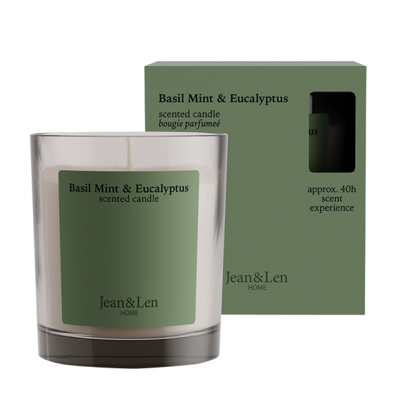 Scented Candle Basil Mint & Eucalyptus INT, 195 g