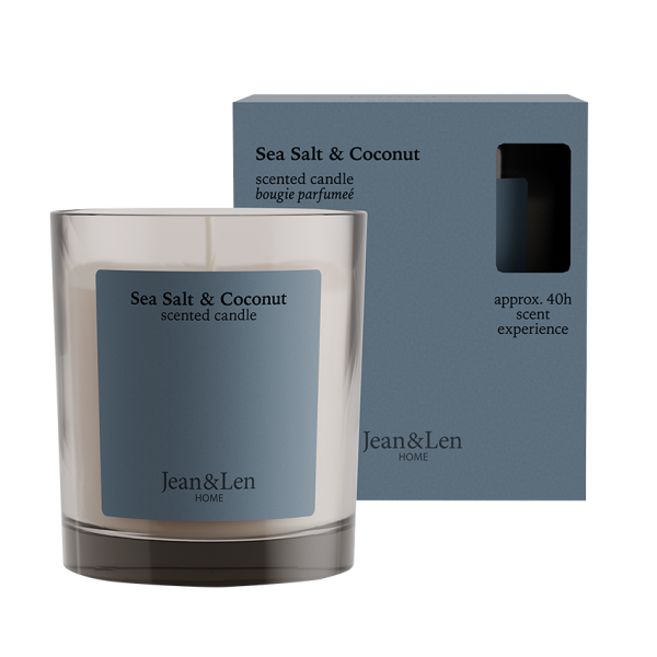 Scented Candle Sea Salt & Coconut INT, 195 g